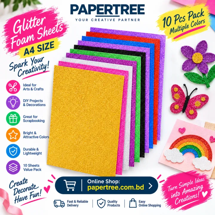 Glitter%20Foam%20Sheets%20A4%20Size%2010%20Pcs%20Pack%20for%20Art%20&%20Craft%20Scrapbooking%20Paper%20Decoration%20&%20DIY%20Projects%20-%20Image%202