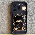 PBZZ Case for tecno spark 30 40 50 pro plus 30C 40C 4g 30c 40 30 pro+ 5g phone casing back cover anxiety Softcase Silicone shockproof Cover new design aesthetic cute bear with holder JTXXZJ9.