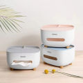 Style Tissue Box Holder Plastic Household Napkin Storage Box Practical Desk Organizer Office-Jess Gadget. 