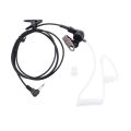 Straight Listen Only Transparent Flexible Acoustic Tube Earpiece 3.5mm Earphone headset Mono Jack for Walkie-talkie.