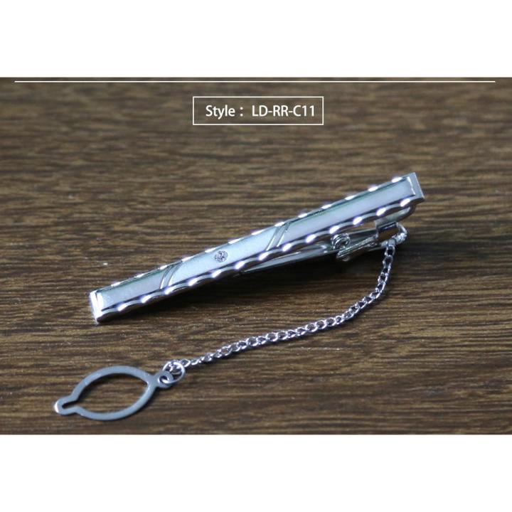 Tie Clip Metal Silver Simple Tie Pin For Men Gift Accessories