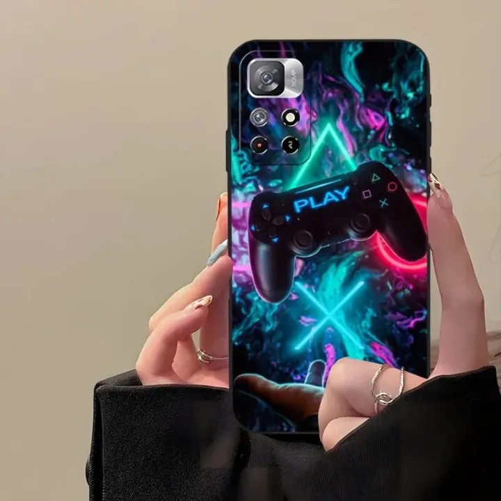 Play%20Station%20PS4%20Game%20Phone%20Case%202023%20Hot%20For%20Redmi%20Note%2012%2012S%2011S%2011%2010%209S%208T%207%208%209%209T%2010X%20A2%20Pro%20Plus%20Black%20Silicone%20Cover%20-%20Image%203