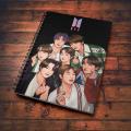 BTS Notebook Hd Print Waterproof Double Spiral 200 Pages. 