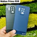 For Walton Primo RX8 Back Case Luxury Premium Soft Carbon Fiber Mobile Phone Back Cover.