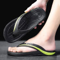 Guangdong Flip Flops for Men2023New Popular Internet Celebrity Non-Slip Beach Outdoor Flip-Flops High-End Men's Slippers Summer. 