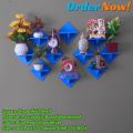Square shape Wall Shelf self adhesive punch free Wall décor (10/5 pcs 1 set stand ).