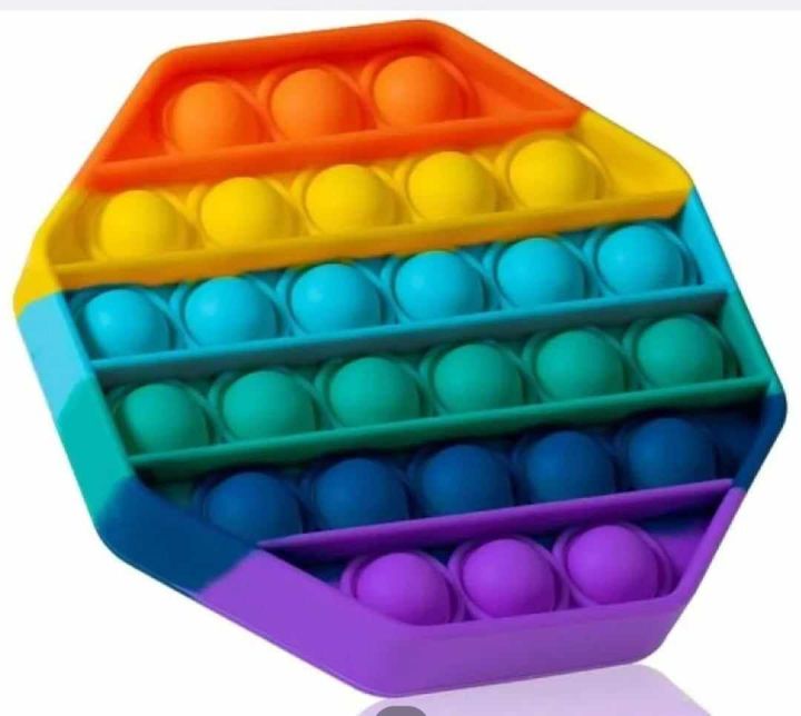 X Push Pop Bubble Fidget Sensory Toy, Silicone Puzzle Game Toys