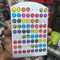 Emoji Earring Emoji Ear Top Emoji Top Ear Tops For Girls Kaner Dul Top Set Stone 6Pair - Ear Ring.
