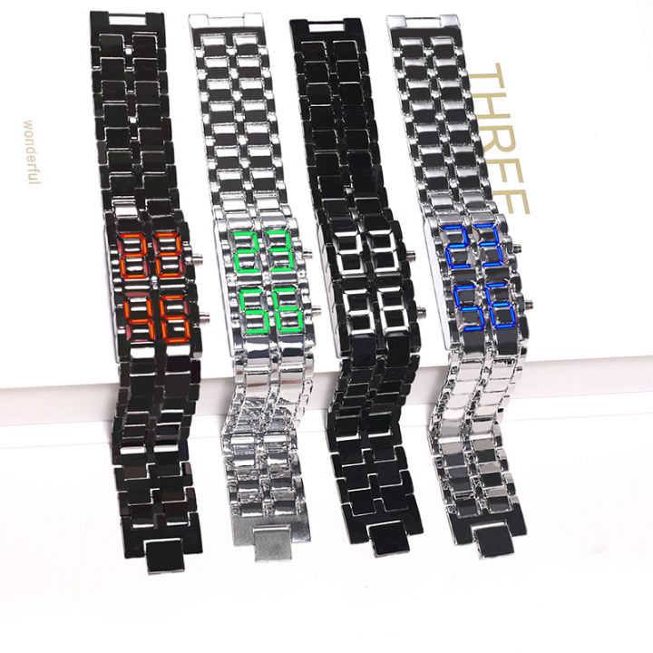 Hot Sale LED Watch Lava Bracelet Watch Versatile Couple Electronic Chain Bracelet Watch Electronic Watch Wholesale