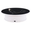 (NEW) 20cm 360 Degree Electric Rotating Turntable Display Stand Photography Video Shooting Props Turntable, Load 1.5kg, Powered by Battery & USB. 
