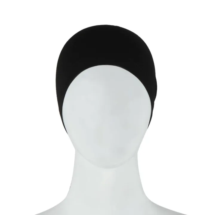 Black%20Color%20Cotton%20Synthetic%20Woven%20Hijab%20Cap%20for%20Women%20-%20Image%203