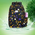 Espiral Star Print Children School Bags For Kids Satchel Primary Orthopedic Backpacks Angle Book Schoolbag with Coin Purse (17"). 