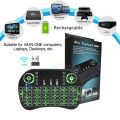 Wireless Mini Keyboard,Touchpad, Handheld, Re-Chargable 2.4G Keyboard With LED Key Back light & Battery. 