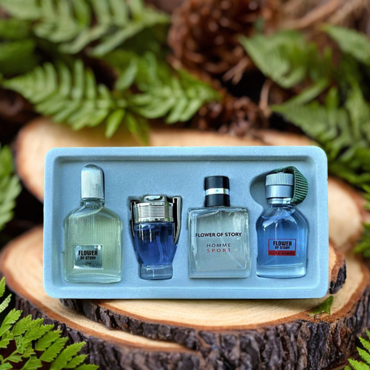 Flower of Story Men's Perfume 4 in 1 Set
