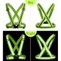 Adjustable V-shape Reflective Safety Vest Luminous Elastic Belt for Night Running Cycling Sports Outdoor Clothes.