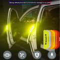 4pcs/set Car Door Safety Reflective Sticker Open Door Anti- Strip Modified Decoration Creative Car Sticker. 