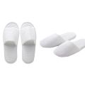 10 Pairs Closed Toe White Slippers-Suitable for Most Men and Women, Suitable for Spas, Party Guests.