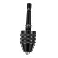 2Pcs Hex Shank Keyless Drill Chuck, Screwdriver Converter Drill.