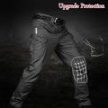 Men City Military Tactical Pants Cargo Trousers Multi-pocket Waterproof Wear-resistant Casual Training Overalls Clothing.