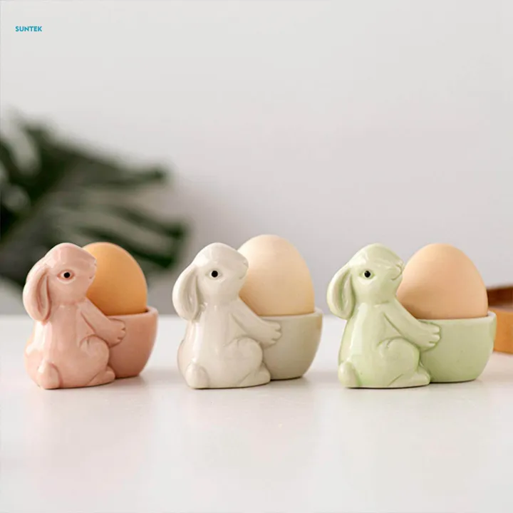Ceramic%20Rabbit%20Egg%20Cup%20Kitchen%20Gadget%20Dinnerware%20Easter%20Bunny%20-%20Image%202