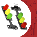 10x LED Traffic Light Module Creative DIY Mini Traffic Light 3.3-5V Compatible with for Arduino. 