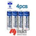 Doublepow Rechargeable AA 1200mAh NiMH Pencil Battery with 1200 Cycle (Pack of 4) 4pcs. 