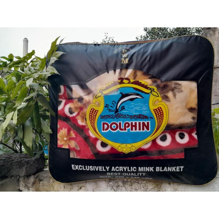 Highly Durable - Top-Tier Option - Indian Dolphin Flis Double Blanket 4.5kg (King Size) - Exceptional Quality