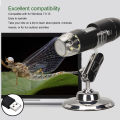 Pocket Digital Microscope Handheld USB Microscopes 1920x1080 Resolution ABS 50X-1600X Easy To Operate for Traveling for Kids.
