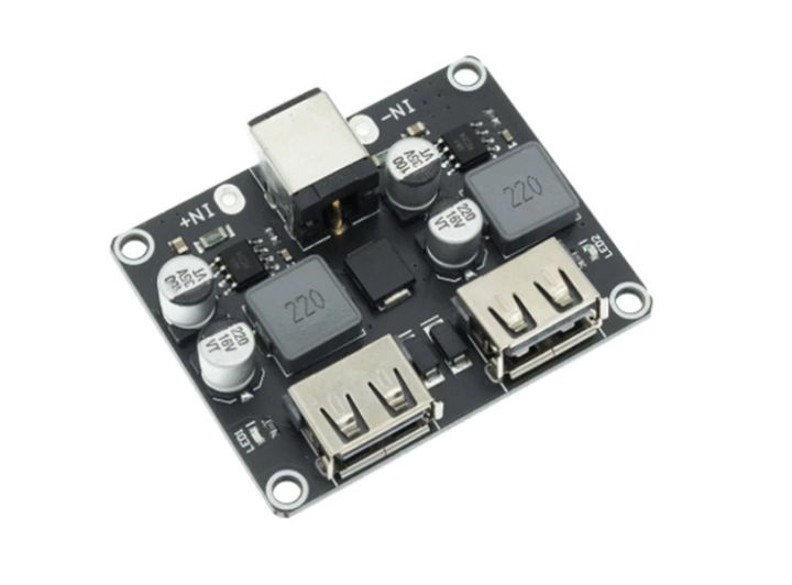 2 Channel Qc3.0 Qc2.0 Usb Dc-Dc Buck Converter Charging Step Down Module 6-32V 9V 12V 24V To Fast Quick Charger 3V 5V 12V Circuit Board - Power Bank Circuit