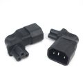 Power Adapter Iec 320 C14 To C5 Adapter Converter Vertical Left Right Angle C5 To C14 Ac Power Plug Socket Connector. 