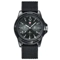 Fabric Canvas Strap Casual Cool Sport Round Dial Wrist Watch for men - Watch For Men. 