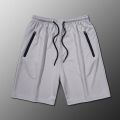 M-5XL Men's Summer Loose Quick-Drying Breathable Shorts Ice Silk Pants Sweatpants Ultra-Thin Mesh Running Fitness. 