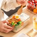 Food Storage Container Vacuum Storage Box with Drain Net Food Dispenser Transparent Sealed Tank Kitchen Organizer Work Lunch Box.