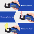 YIERYI Thickness Gauge 0-12.7mm Digital Thickness Caliper Width Measuring Tool for Small Item Measurement.