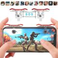 E9 Gaming Trigger L1/R1 –White&Red // Gaming Triger / Triger For Gaming Trigger / Trigger For Gaming / Game Trigger / 2Pcs Trigger. 