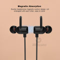 (New) wiresto F1 wireless Bluetooth in-ear headphones with flashlight neck hanging magnetic headphone earbuds support TF card neckband soft silicone IPX5 waterproof ultra-long life sport earphone. 
