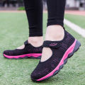 Zulijian Shoes for the Old Women's Summer Breathable Mom Shoes Middle-Aged and Elderly Mesh Shoes Non-Slip Soft Bottom Comfortable Walking Shoes Women.
