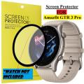 Amazfit GTR 3 Pro Screen Protector 3D Full Coverage Protective Film Scratch Proof Clear Soft Fibre Glass Smart Watch Screen Protector. 