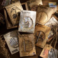 30pcs/pack Vintage items Stickers Kit for DIY Scrapbooking Art Collage Hand Made Planner Collage Material Craft Supplies Amour zii.