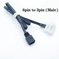 Fan Controller Adapter cable, Small 6pin to 5V ARGB 3PIN For Fan Controller for 5V Lighting. 