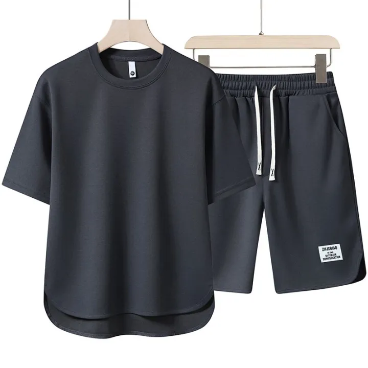 Summer%20Loose%20Men's%20Suit%20Casual%20New%20Set%20Korean%20Style%20Short%20SleeveTMen's%20T-shirt%20plus%20Size%20Two-Piece%20Suit%20-%20Image%208