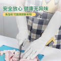Jiazhanli 15 inch thickened and extended gloves, white aquatic catering durable nitrile rubber gloves.