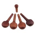 A Natural Jujube Wood 4/4 Violin Parts Accessories Set with Professional Maple Wood Violin Shoulder Rest. 
