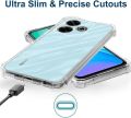 Xiaomi Redmi 13 4G Premium Silicone Case Crystal Clear Soft TPU Ultra-Thin Transparent Flexible Protective Mobile Phone Back Cover.