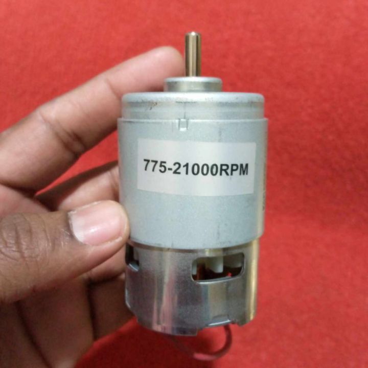 NEW ORIGINAL 775 SINGLE BALL BEARING DC 12V 18V 36V 775 21000RPM Heavy Speed COPPER Motor For Grinding Drilling Cutting Polishing & Fan Making Motor Tools Sets