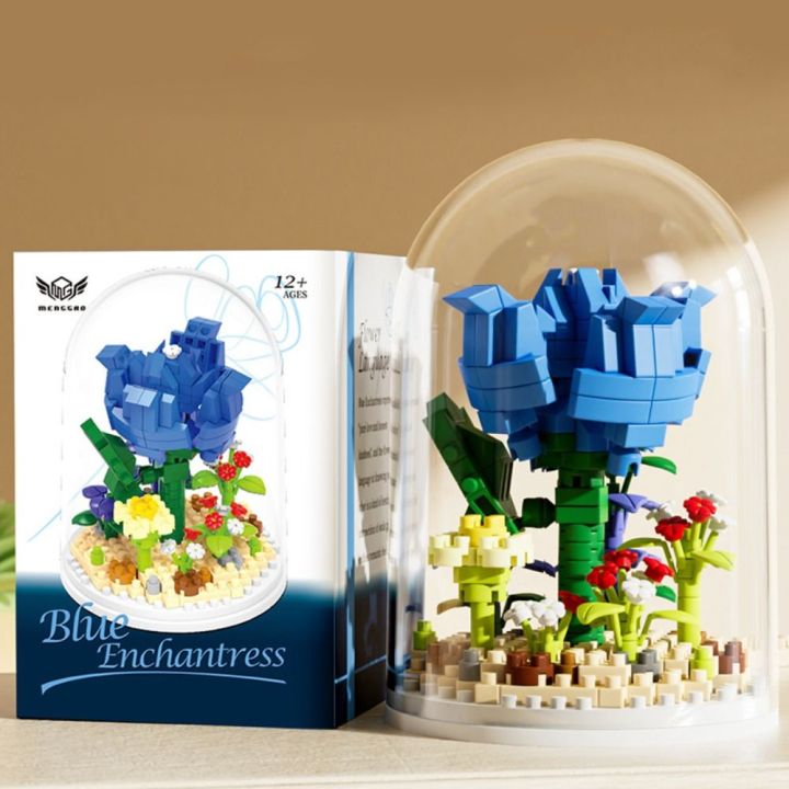 2024%20DIY%20Decoration%20Home%20Flower%20Bouquet%20Building%20Set%20Red%20Rose%20Carnation%20Building%20Block%20Model%20ABS%20Decorative%20Assembled%20Toys%20-%20Image%207