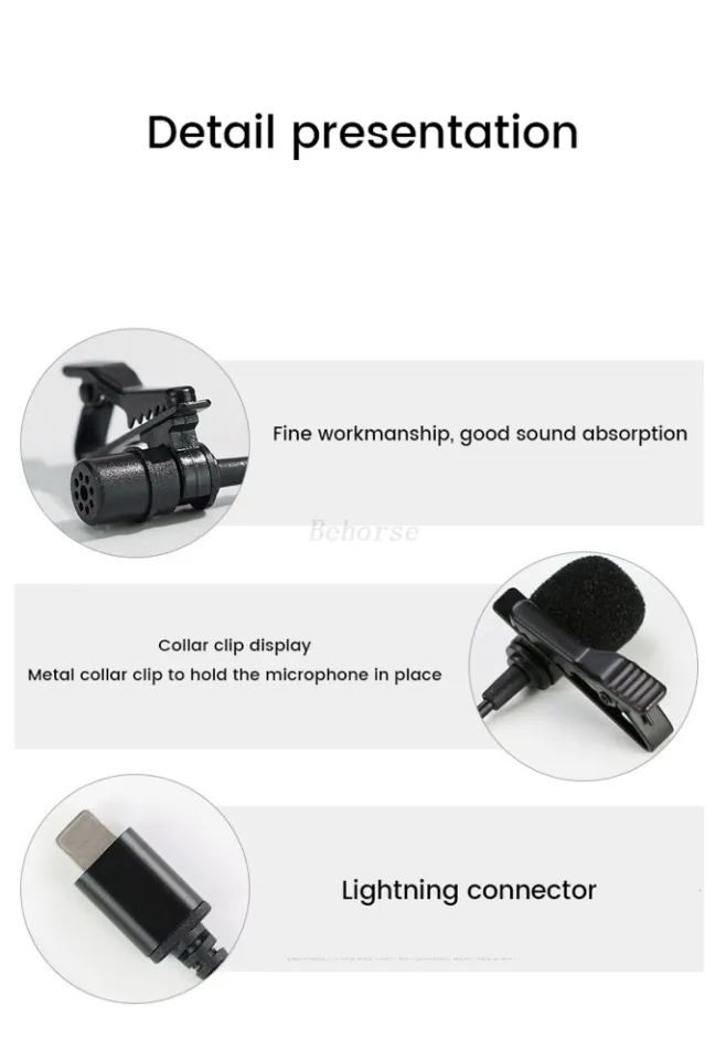 Type-c Lavalier Microphone For DJI OSMO Pocket 3/Action 2/Action