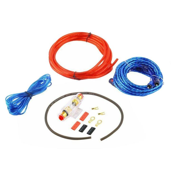 1500W Car Amplifier Installation Wiring Harness Kit 8GA Audio Amplifier Subwoofer Cable