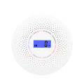 Migeet Smoke and Carbon Monoxide Alarm Smoke Detector Carbon Monoxide Detector Powered by batt-erys with LCD Display Voice Warning. 