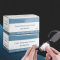 100Pcs / Box Glasses Cleaner Cloth Disposable Degreasing Paper Pre-Moistened Lens Cleaning Wipes for Glass.